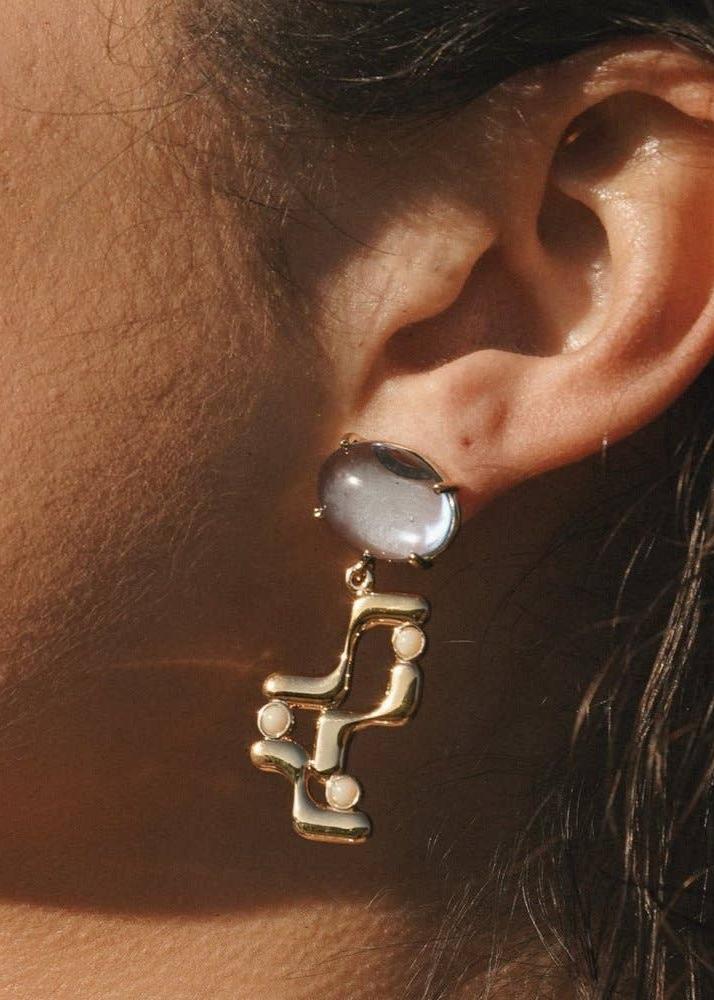 Halsted Earrings in Sky Blue