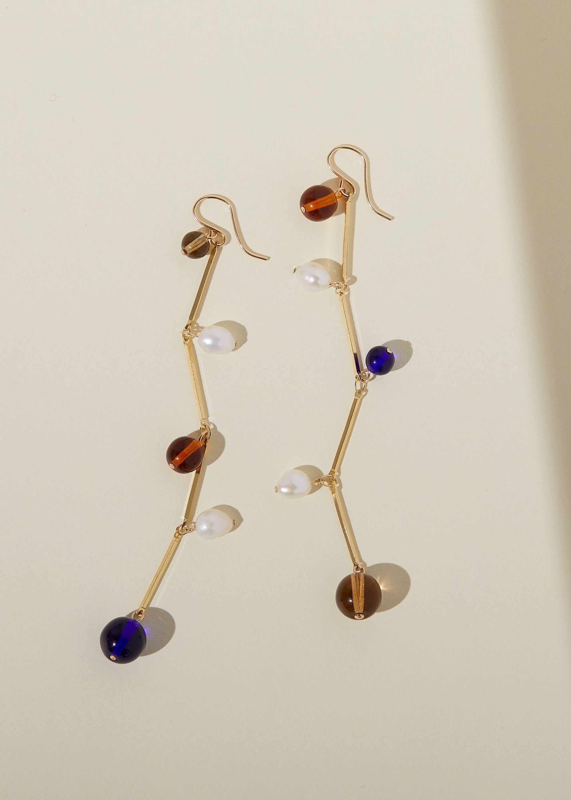 Long Fête Earrings in Royal Blue