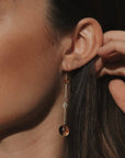 Short Fête Earrings in Tan