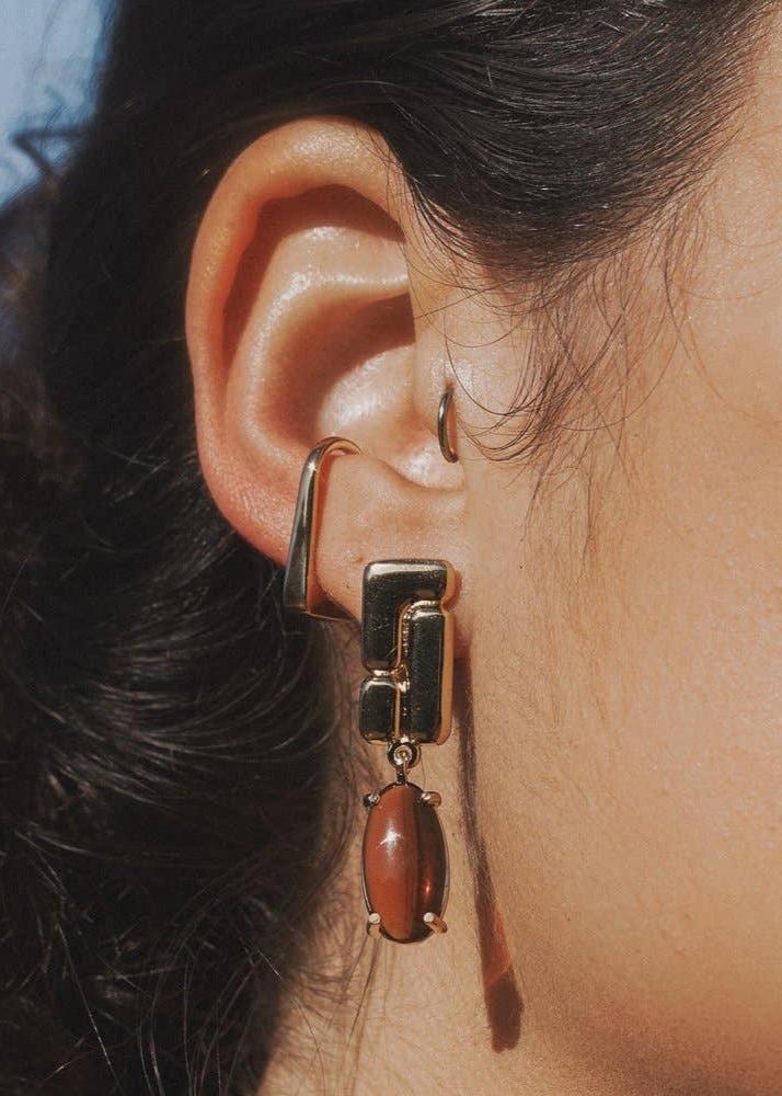 Belden Earrings in Amber