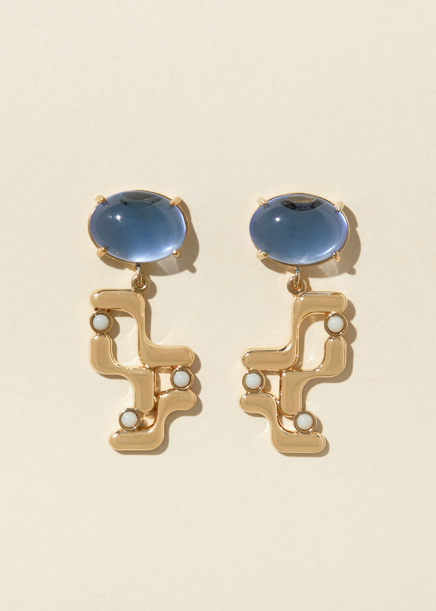 Halsted Earrings in Sky Blue