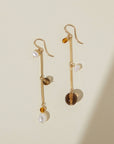 Short Fête Earrings in Tan