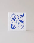 Happy Holidays Snowprints Mini Card