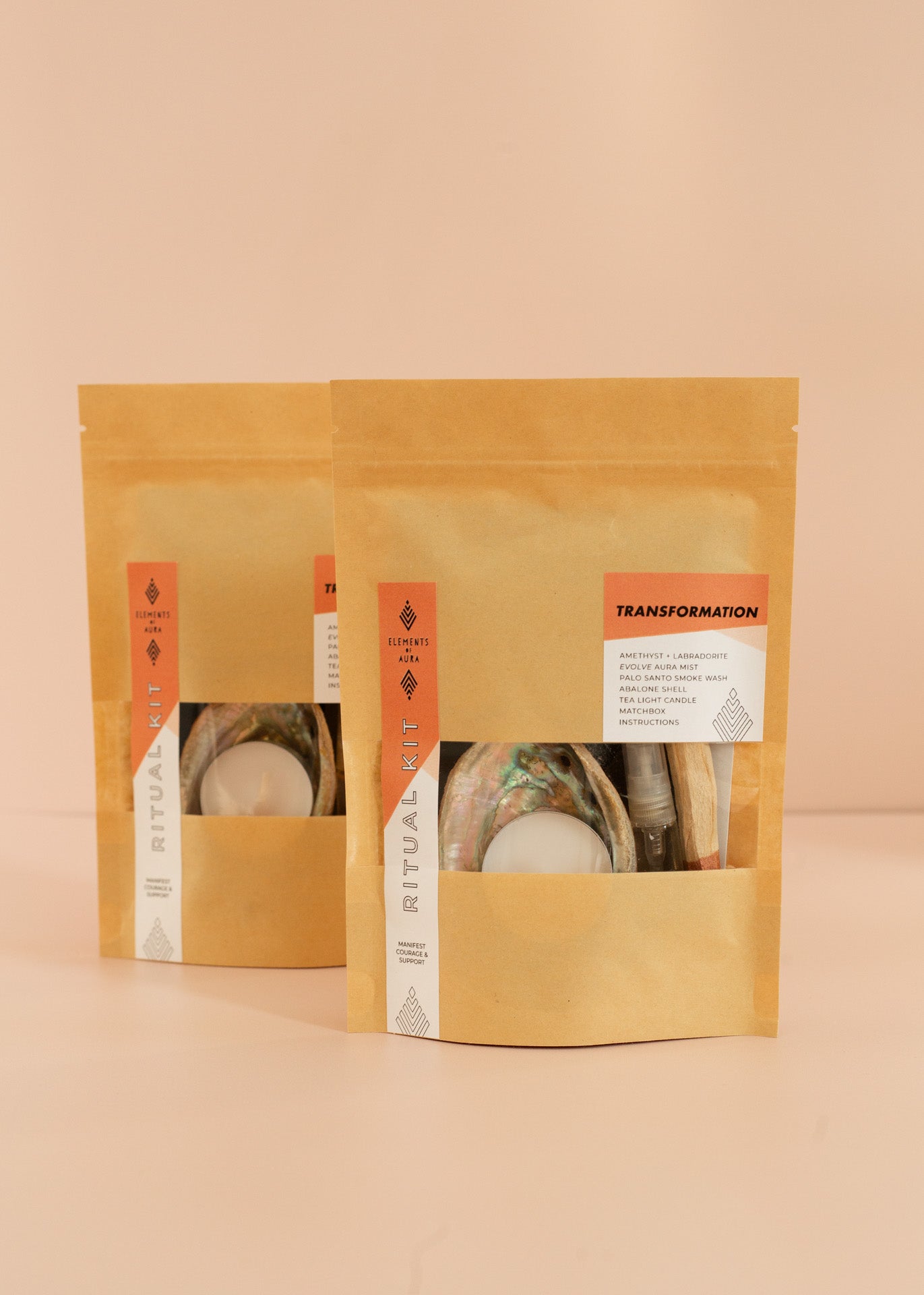 Two ritual kit bags for transformation