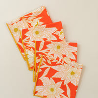 Sunset Floral Cloth Cocktail Napkins