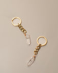 Quartz Crystal Keychain