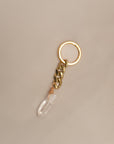 Quartz Crystal Keychain