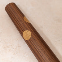 Close-up of Walnut Rolling Pin