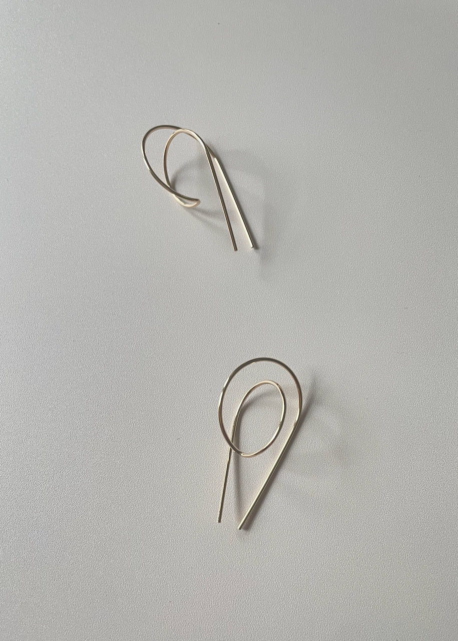 Gravity Earrings in Gold
