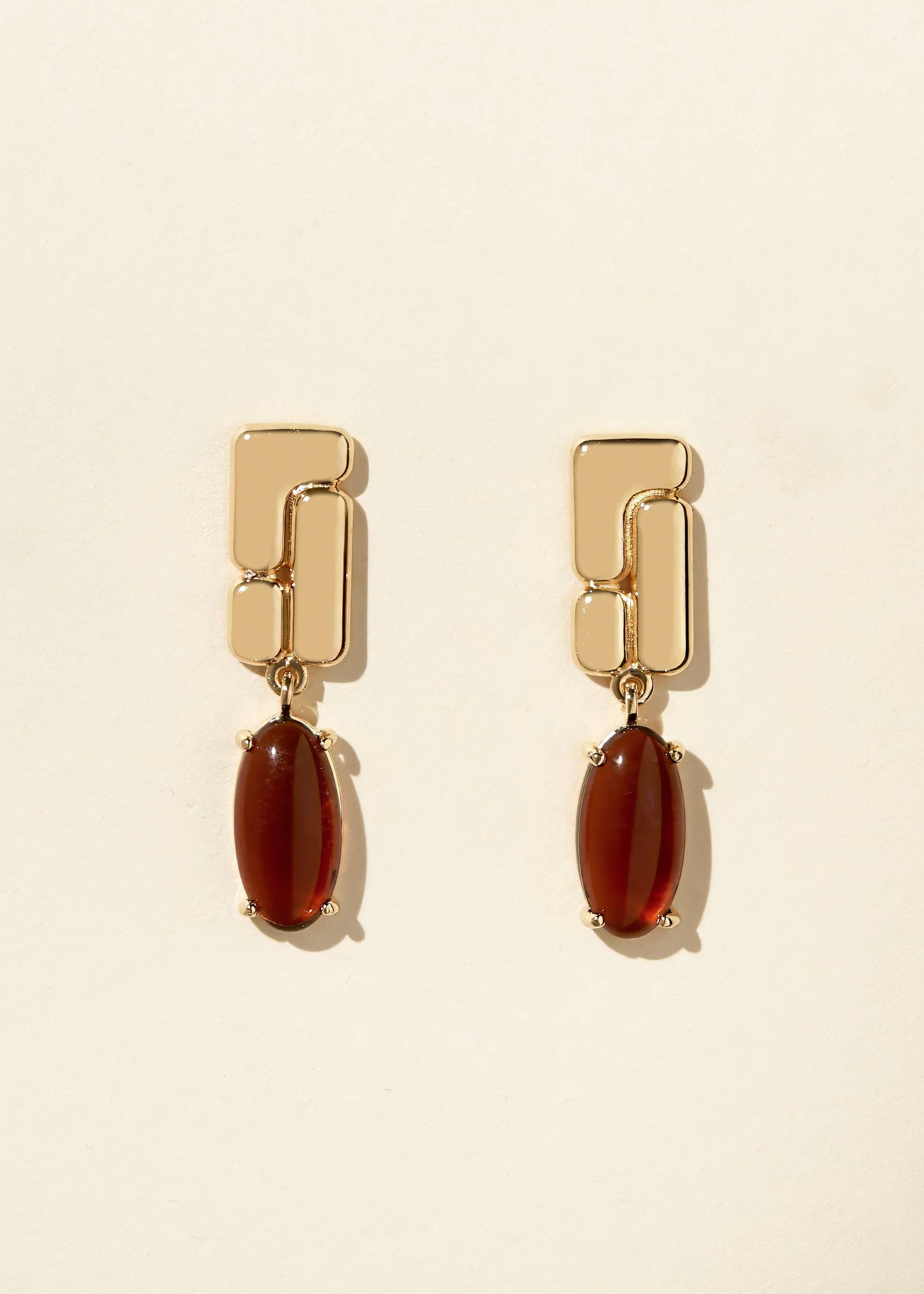 Belden Earrings in Amber