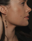 Short Fête Earrings in Tan