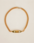 Gold Bar Block Bracelet