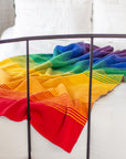 Rainbow Ombré Throw