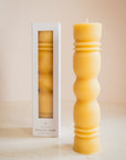Sculpted Beeswax Candle
