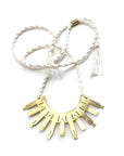 Yucca Necklace With Cream Linen