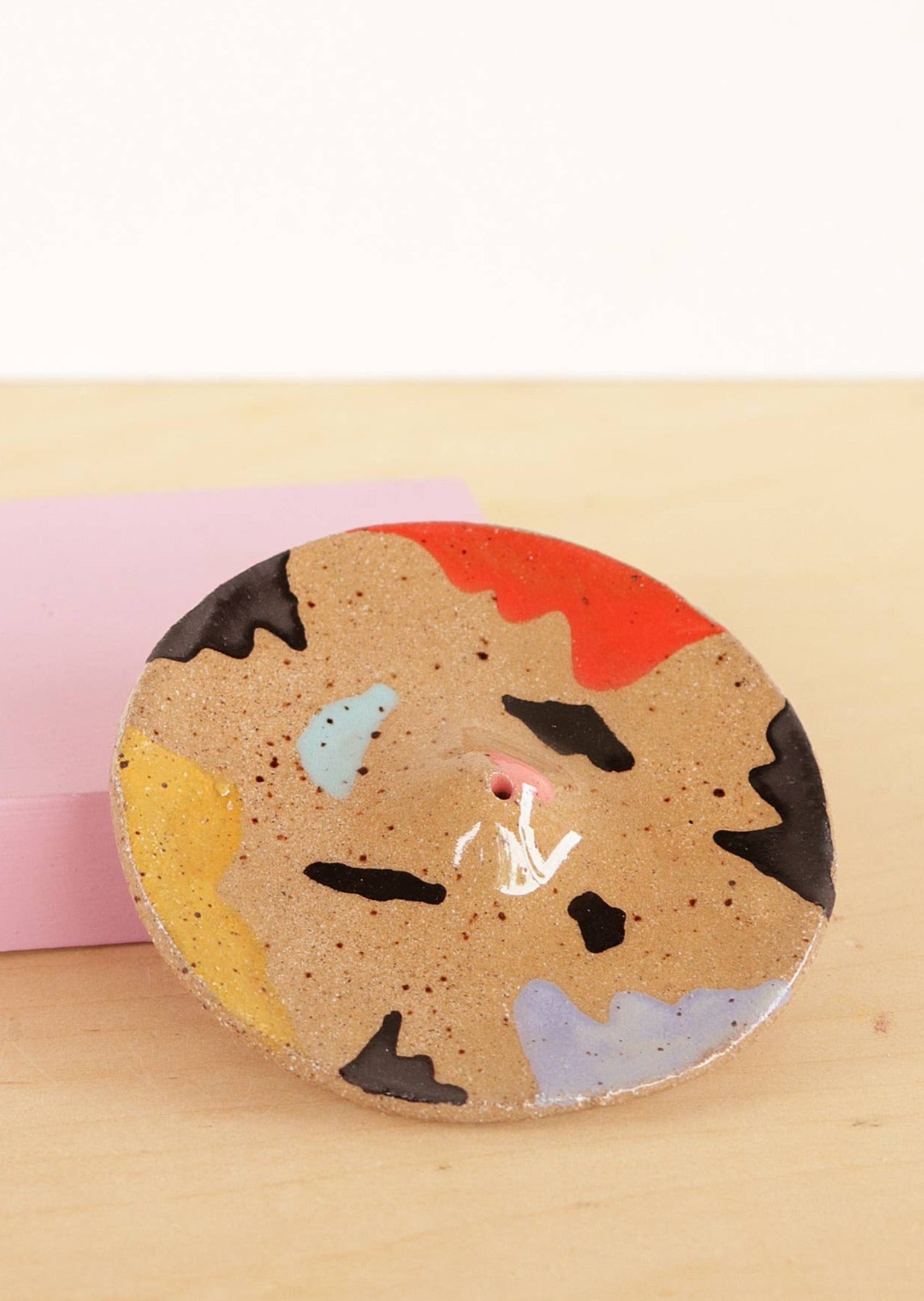 Ceramic Incense Holder in Leopard