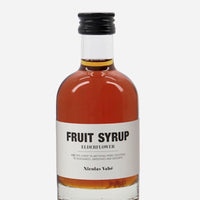Glass Bottle of Elderflower Fruit Syrup