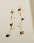 Long Fête Earrings in Royal Blue