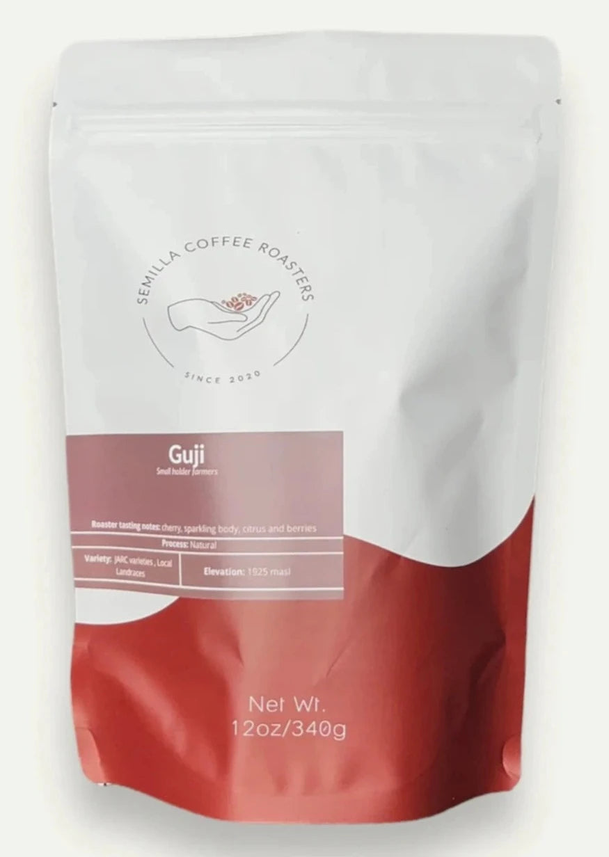Bag of Guji Small Batch Coffee Beans roasted in Baltimore