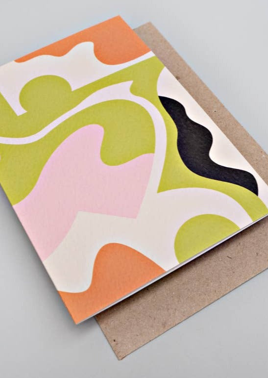 Close-up Juno Art Greeting Card and Envelope