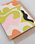 Close-up Juno Art Greeting Card and Envelope