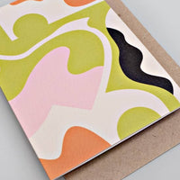 Close-up Juno Art Greeting Card and Envelope