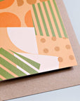Spots and Stripes Greeting Card And Envelope