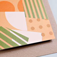 Spots and Stripes Greeting Card And Envelope