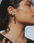 Belden Earrings in Amber