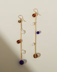 Long Fête Earrings in Royal Blue