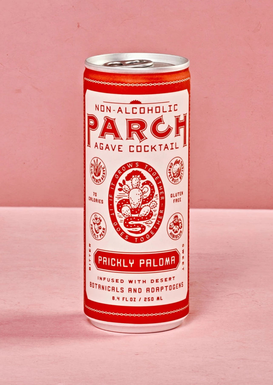 Can of Non-Alcoholic Agave Prickly Paploma Cocktail