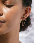 Gravity Earrings in Gold