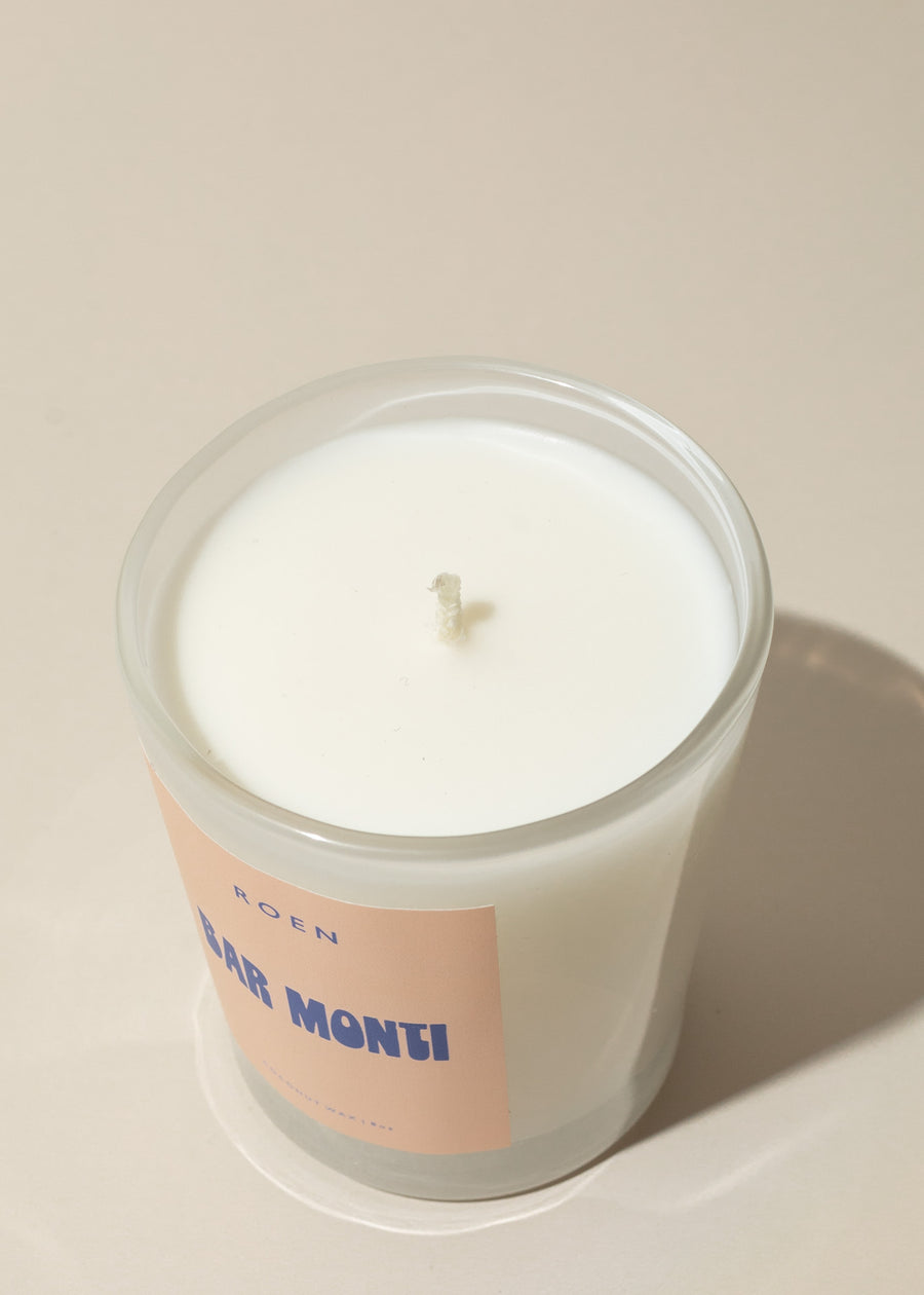 Close up of Bar Monti Candle from an Italian Summer Collection
