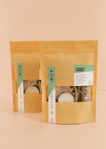 Two bag kits including sage, candles and more for cleansing a space