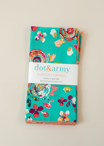 Summer Rose Cloth Napkins