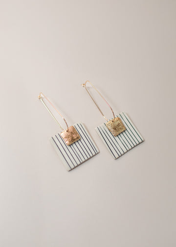 Pinstripe Square Drops