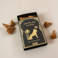 Black Dream Lion Incense Cone Box & Cones