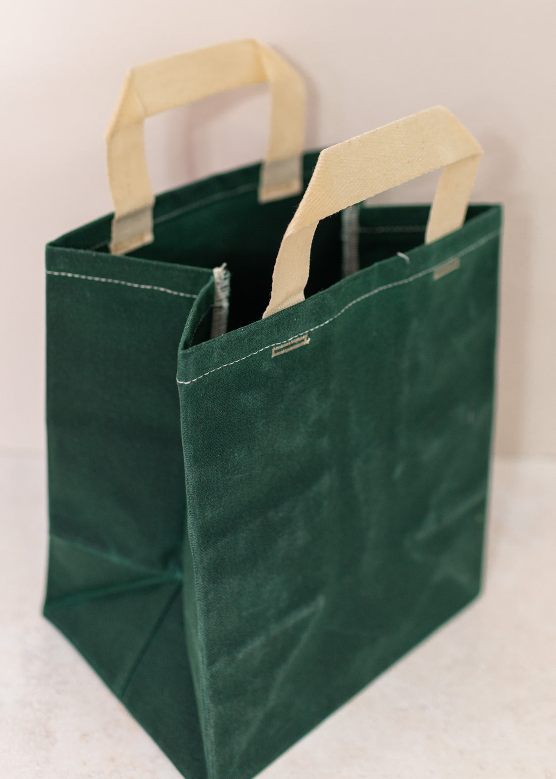 Close-up of Emerald Eco-Friendly Market Bag