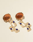 Halsted Earrings in Amber