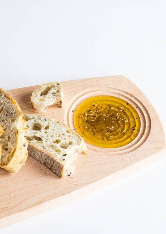 Artisan Dipping Board with Bread And Olive Oil