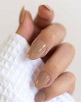 Montreal, Beige Colored Vegan Nail Polish on Models Nails