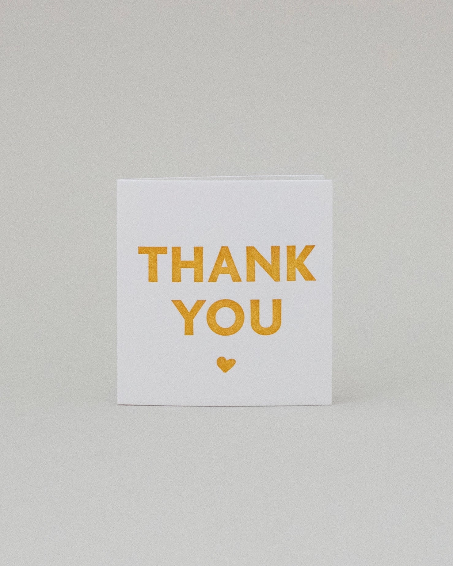 Mini Thank You Card in White & Gold