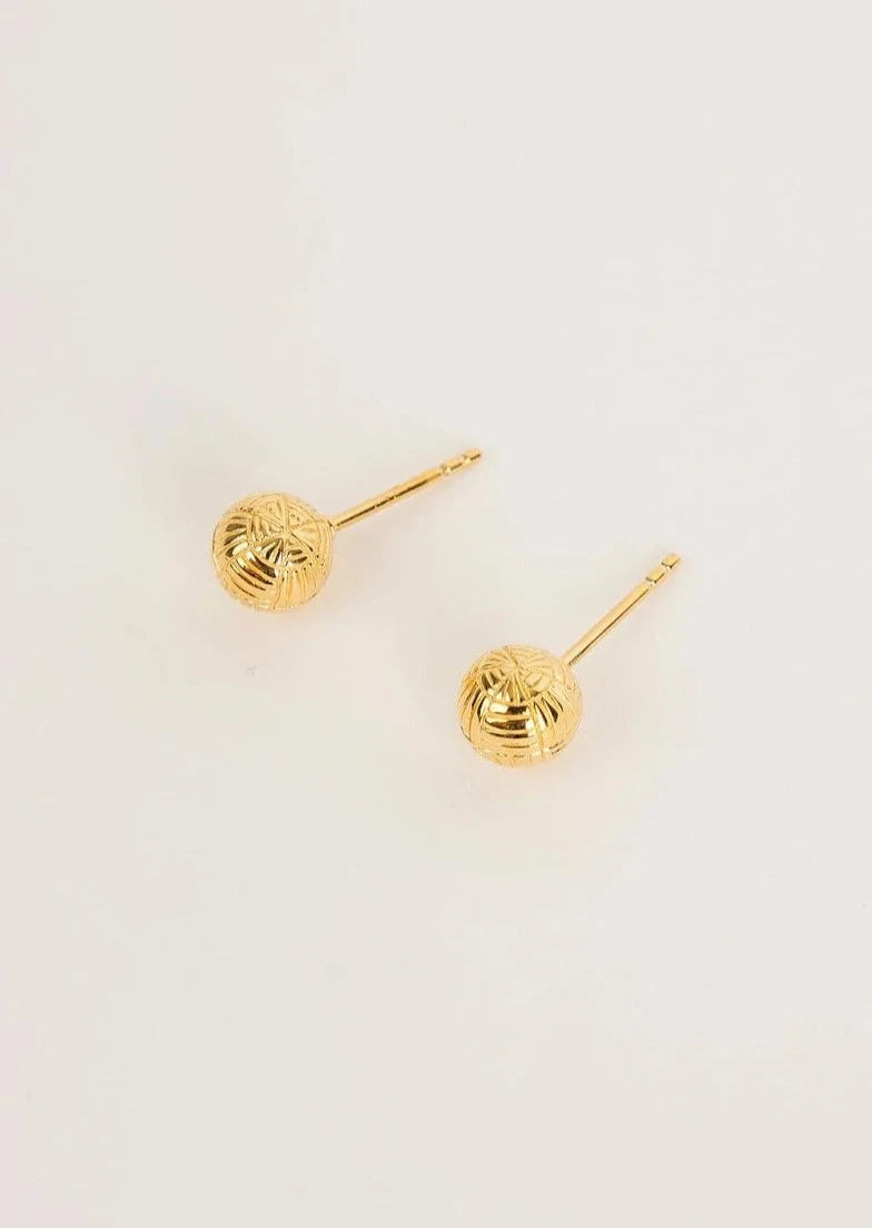 Woven Ball Stud Earrings