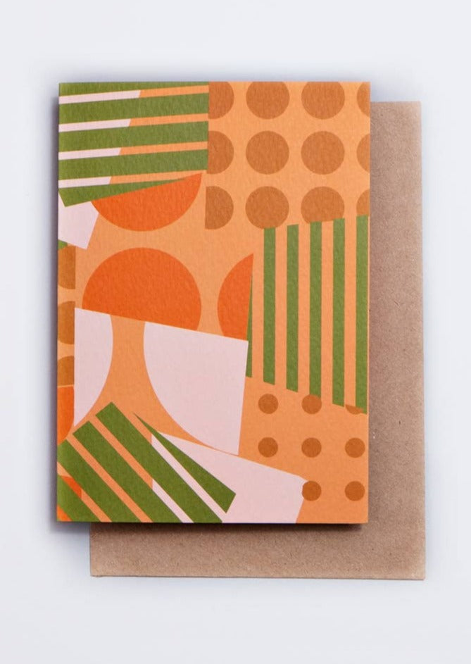 Spots and Stripes Greeting Card