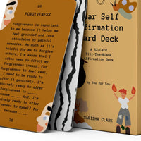 Dear Self Affirmation Card Deck with Forgiveness Card Up Front